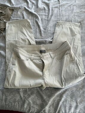 Eddie Bauer Men's Chino Pants in Light Cream